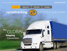 Tablet Screenshot of curieltrucking.com